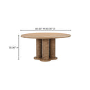 Treccia Round Dining Table Oak