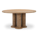 Treccia Round Dining Table Oak
