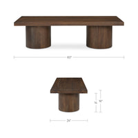 Hadley Coffee Table Warm Brown