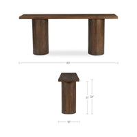 Hadley Console Table Warm Brown