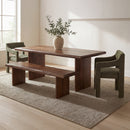 Lila Dining Bench Large Brown