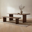 Lila Dining Bench Small Brown