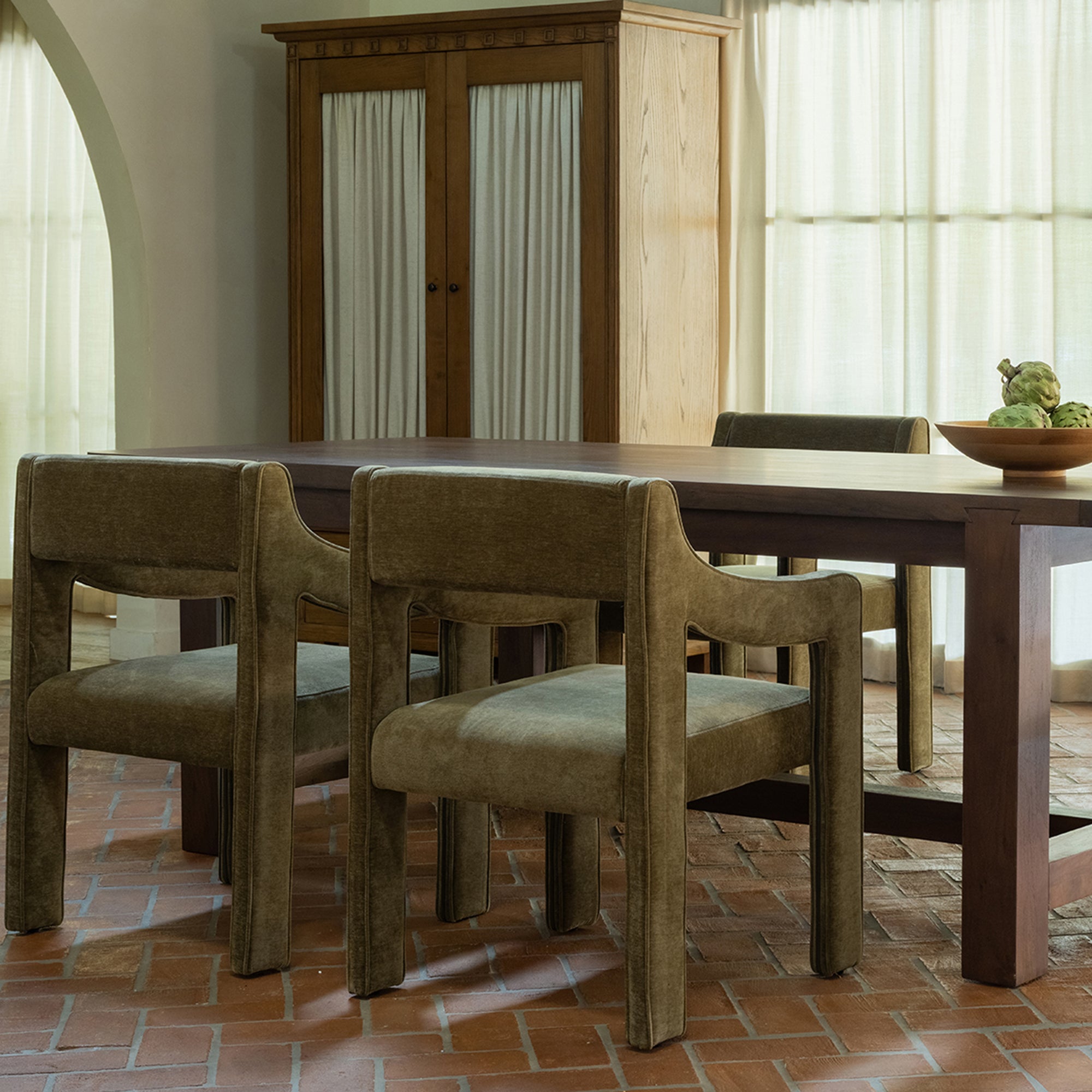 Wilson Dining Table Small Warm Brown