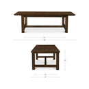 Wilson Dining Table Small Warm Brown