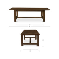 Wilson Dining Table Small Warm Brown