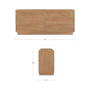 Hudson 6 Drawer Dresser Natural