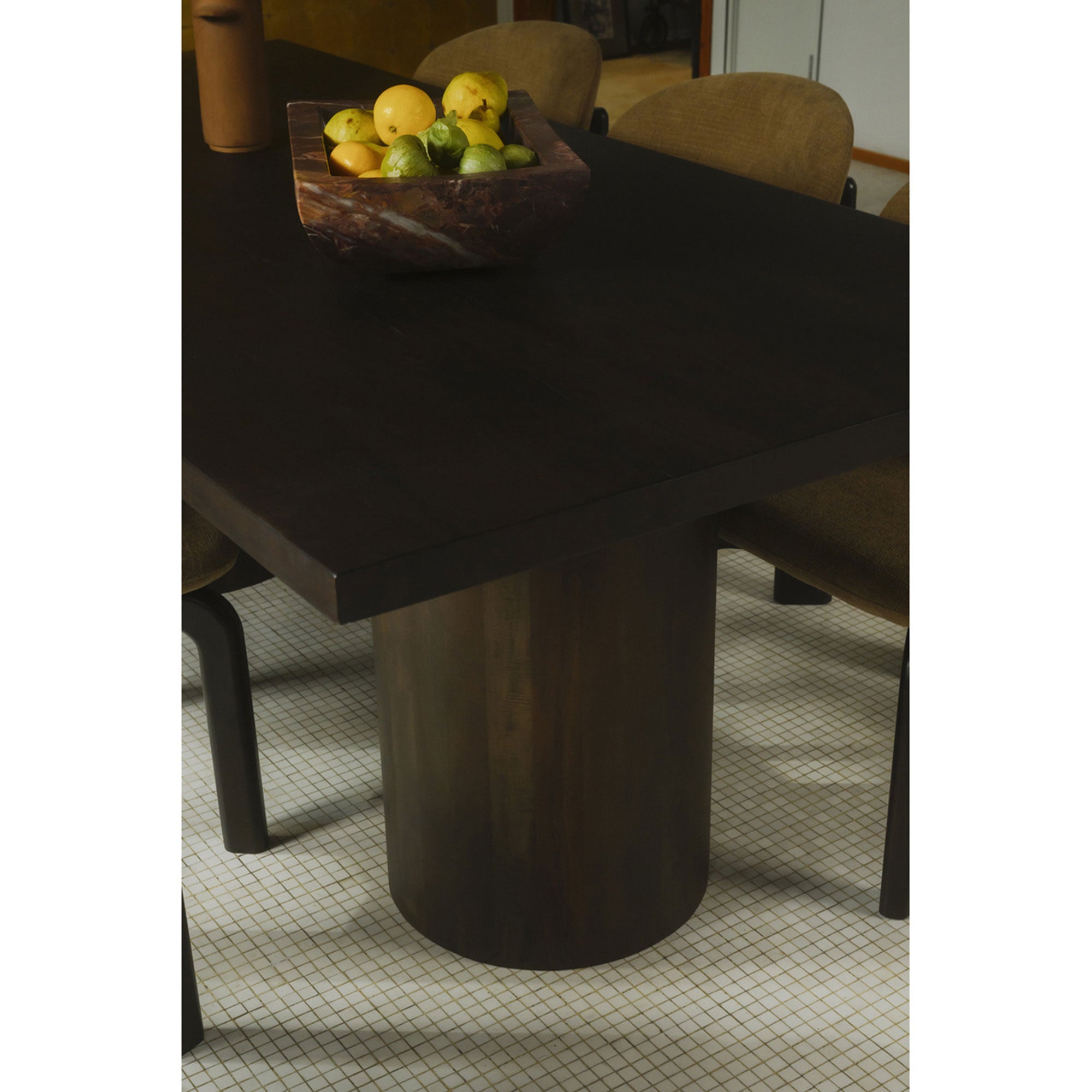 Hadley Dining Table Small Warm Brown