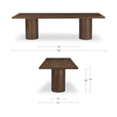 Hadley Dining Table Small Warm Brown