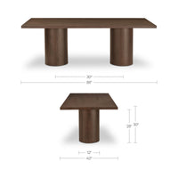 Hadley Dining Table Large Warm Brown
