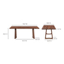 Silas Dining Table Walnut Brown