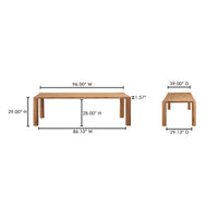 Post Large Table Large Natural Oak