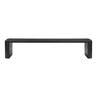 Post Large Dining Bench Black
