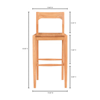 Owing Barstool Natural Oak