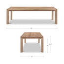 Daifuku Large Dining Table Brushed Natural Oak
