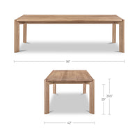 Daifuku Large Dining Table Brushed Natural Oak