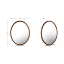 Alcott Oval Mirror Walnut