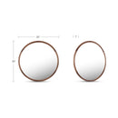 Alcott Small Round Mirror Walnut