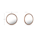 Alcott Large Round Mirror Walnut