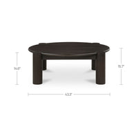 Jack Coffee Table Brushed Dark Brown