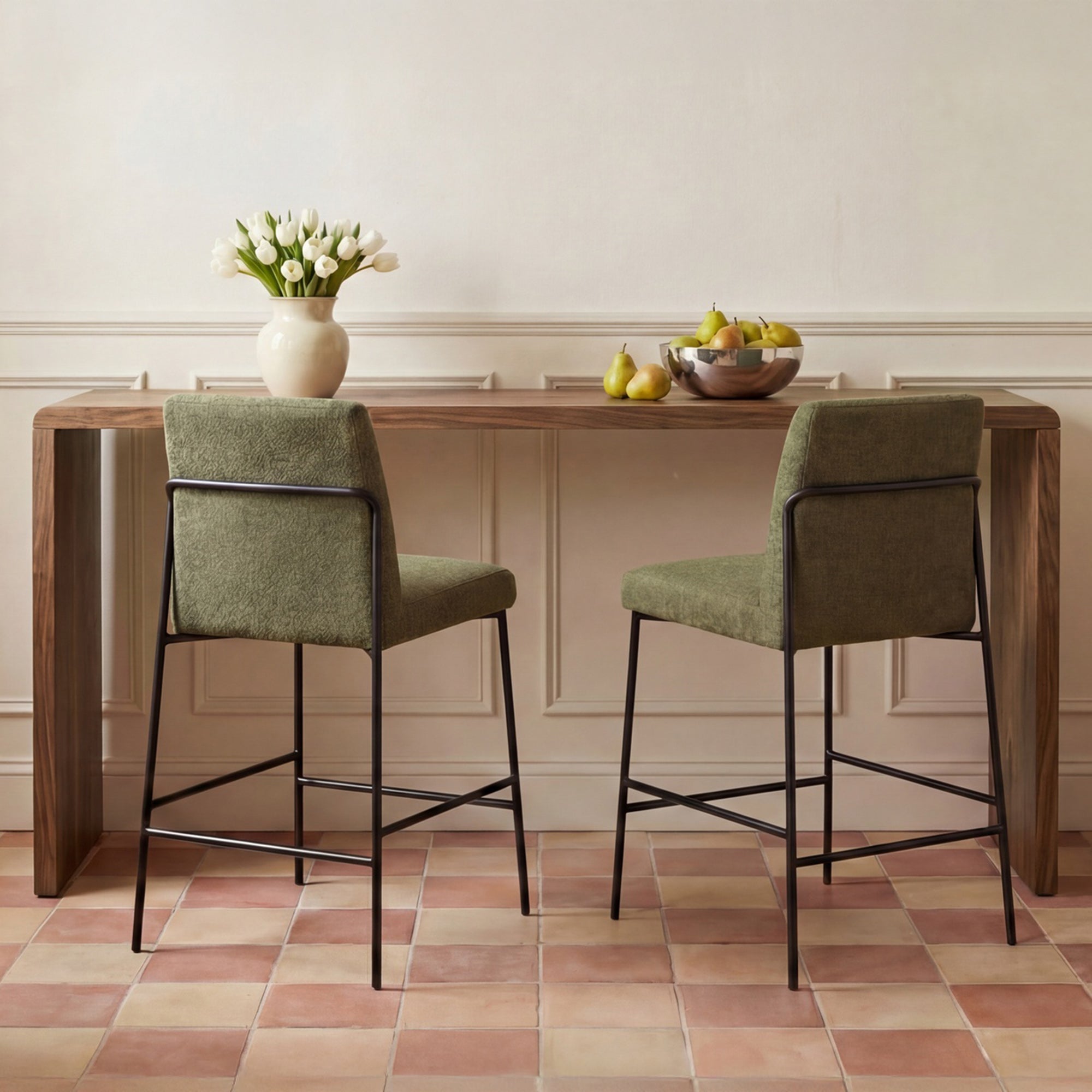 Carrie Counter Table Walnut