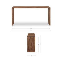 Carrie Counter Table Walnut