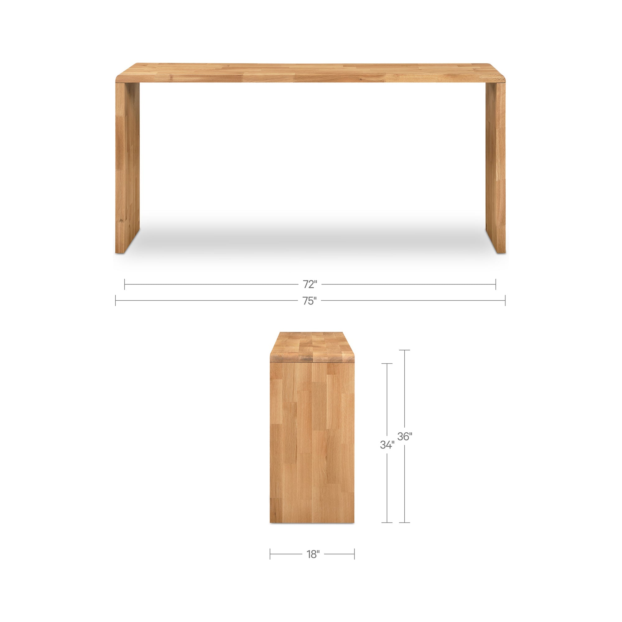Carrie Counter Table Natural