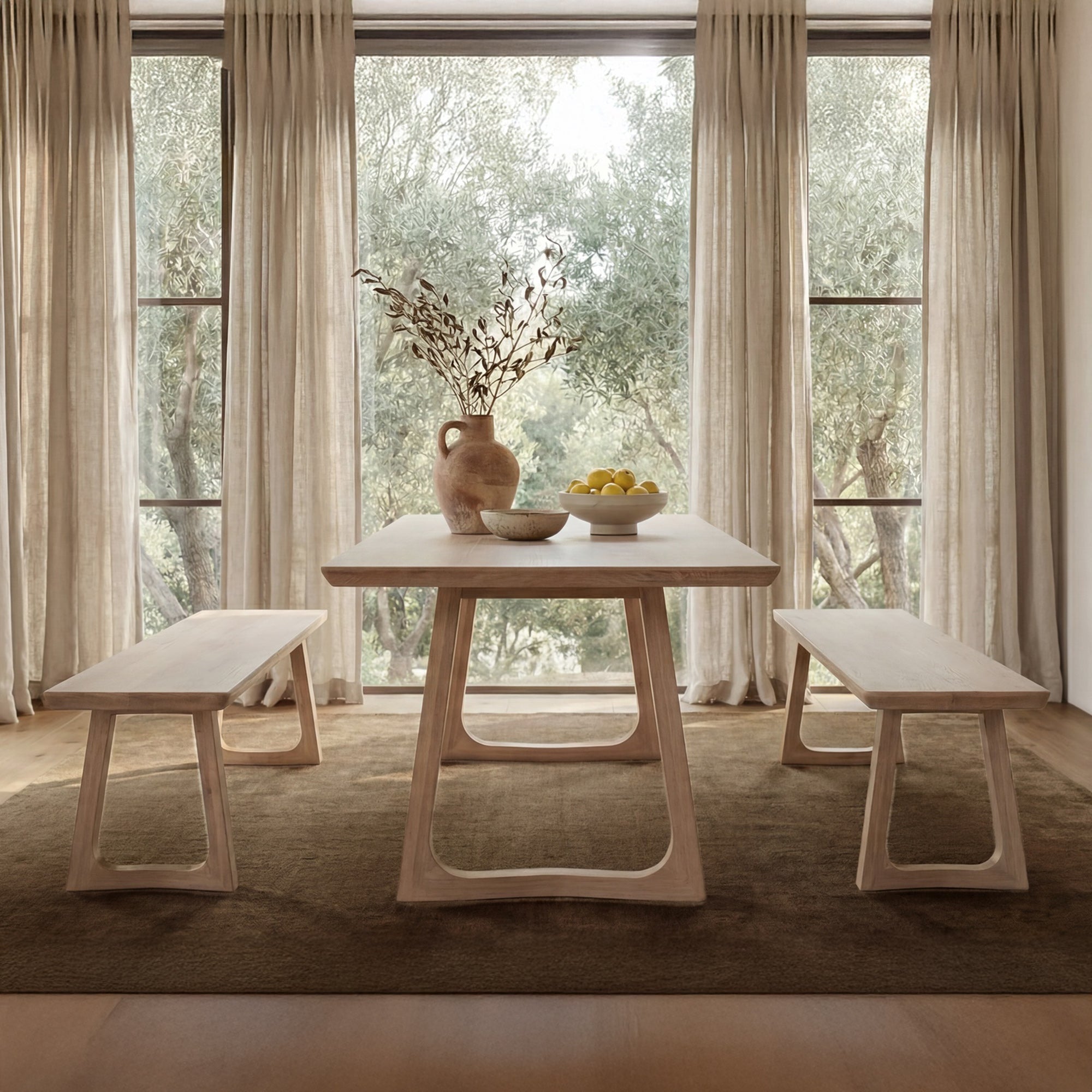 Silas Dining Bench Oak