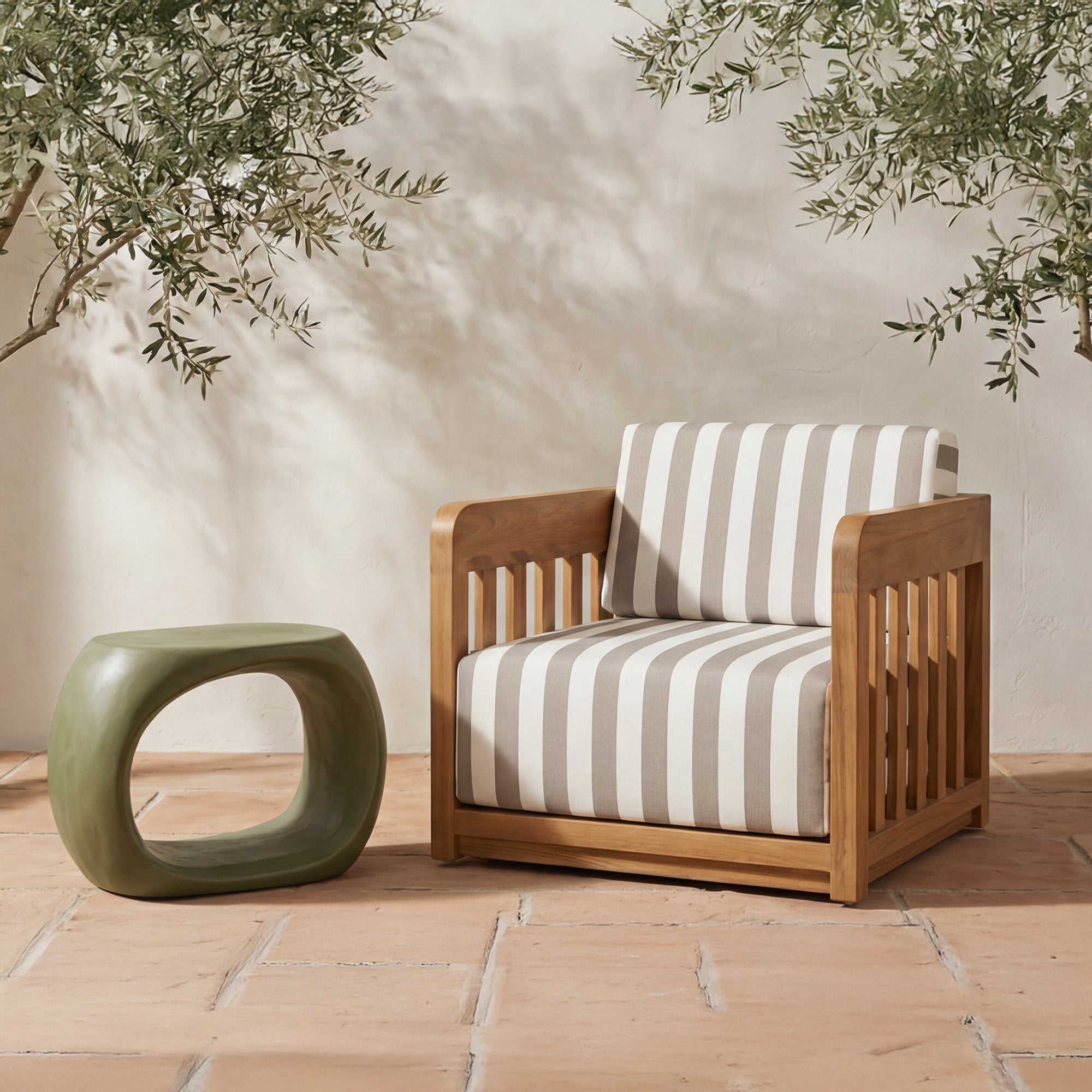 Albers Outdoor Stool Green