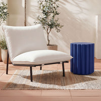 Taffy Accent Table Navy Blue