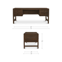Windsor Desk Dark Brown