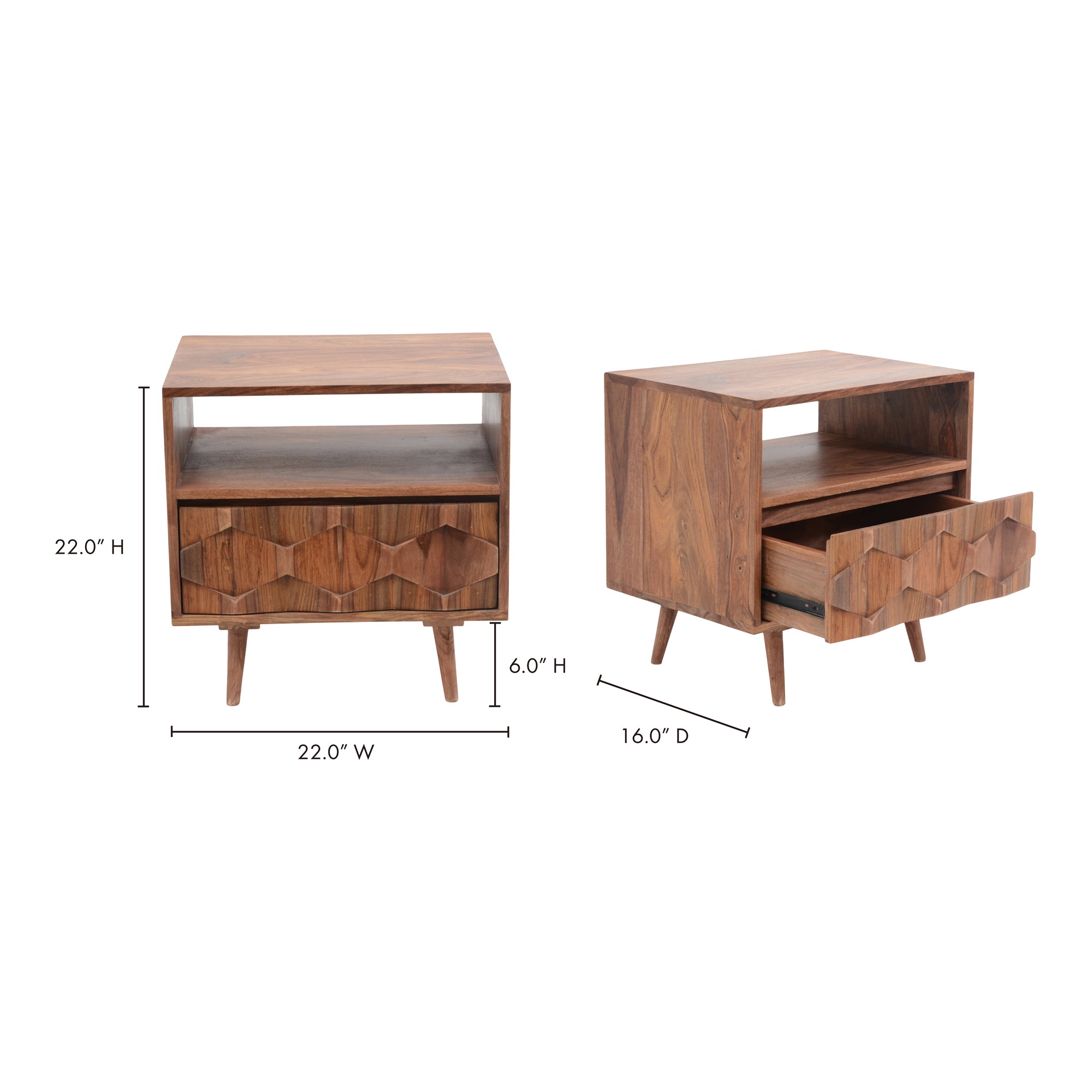 O2 Nightstand Natural