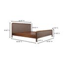 Rye Queen Bed Warm Brown