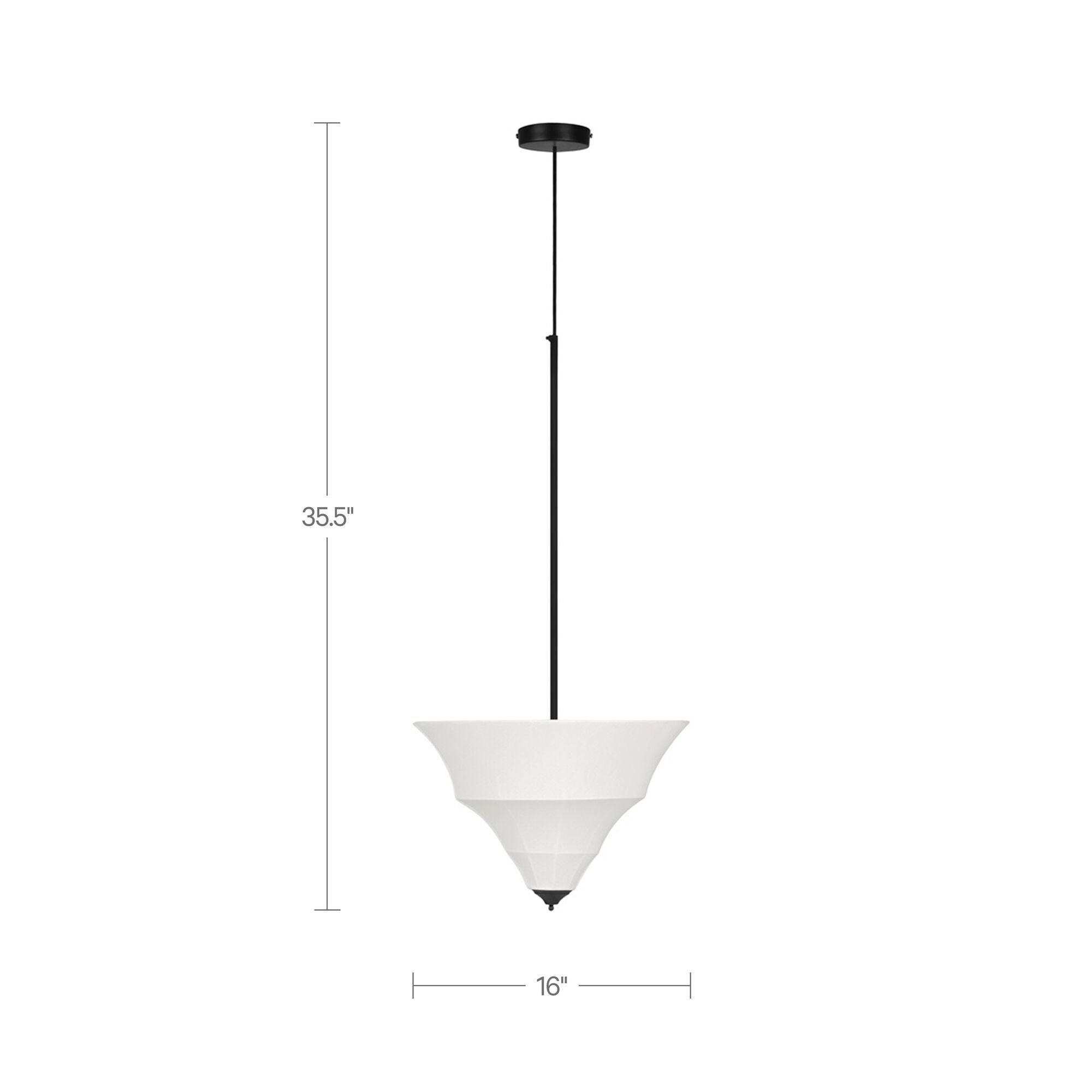 Corrina Pendant Lamp Small White