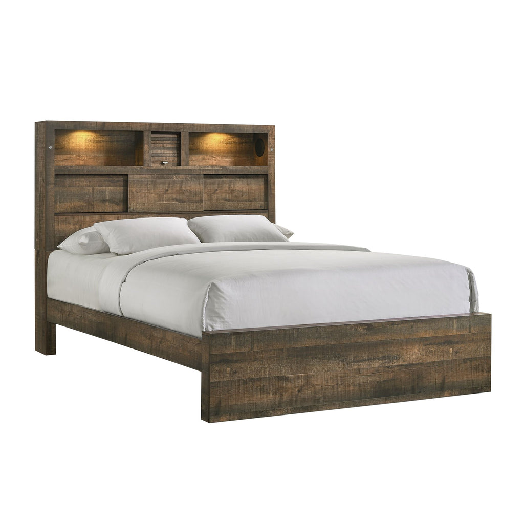 Bailey-Full-Bookcase-Panel-4PC-Bedroom-Set-with-Bluetooth
