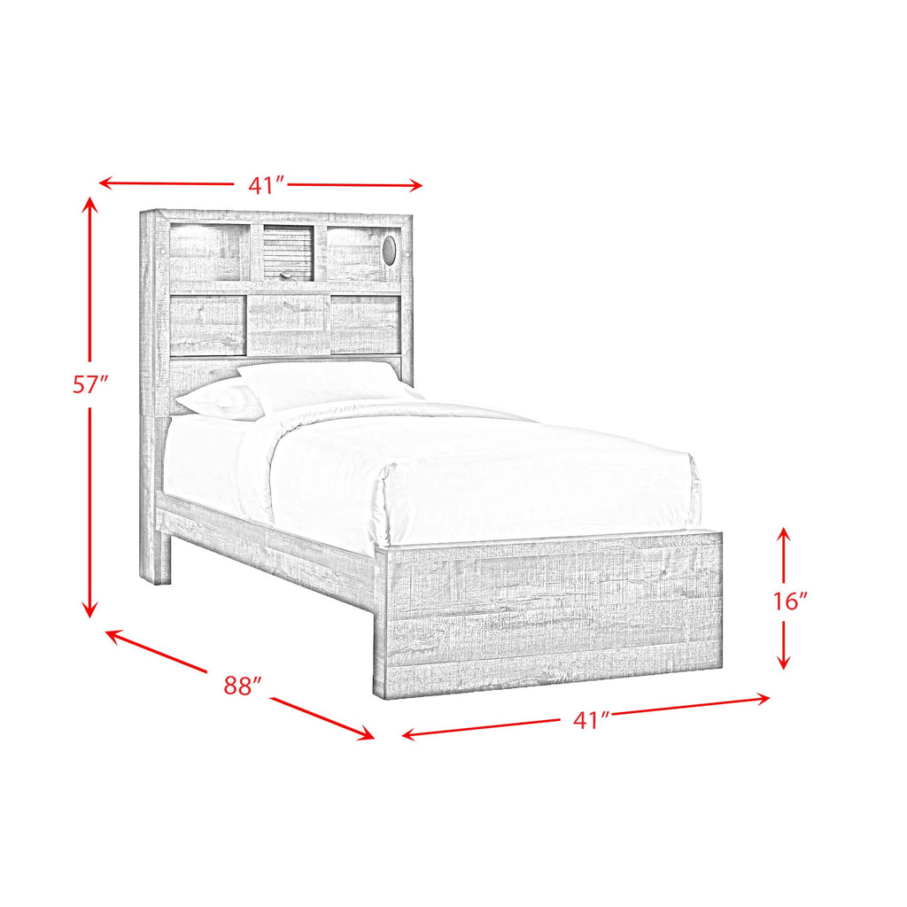 Bailey-Twin-Bookcase-Panel-6PC-Bedroom-Set-with-Bluetooth