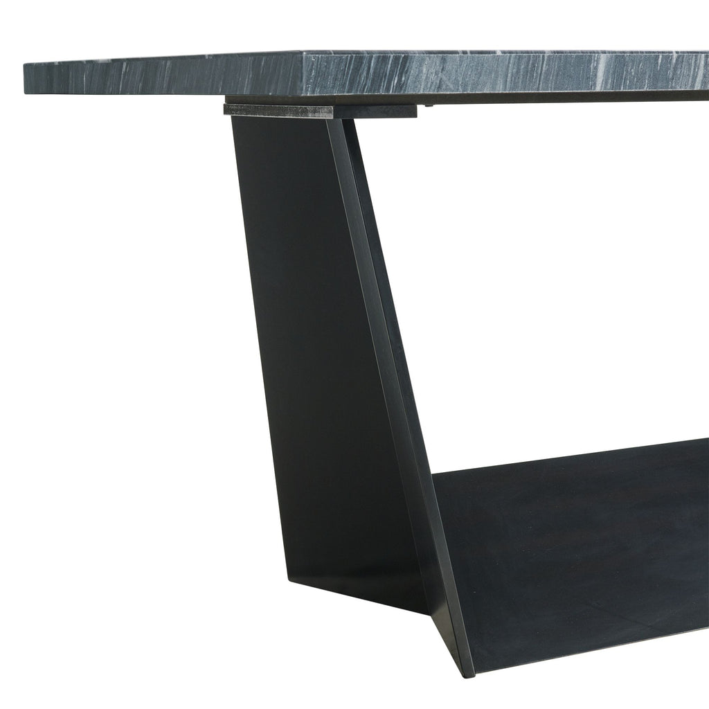 Beckley-5PC-Counter-Height-Dining-Set-in-Dark---Table-&-Four-Meridian-Counter-Black-Chairs
