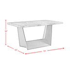 Beckley-5PC-Counter-Height-Dining-Set-in-White---Table-&-Four-Meridian-Counter-Black-Chairs
