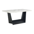 Beckley-5PC-Counter-Height-Dining-Set-in-White---Table-&-Four-Meridian-Counter-Black-Chairs