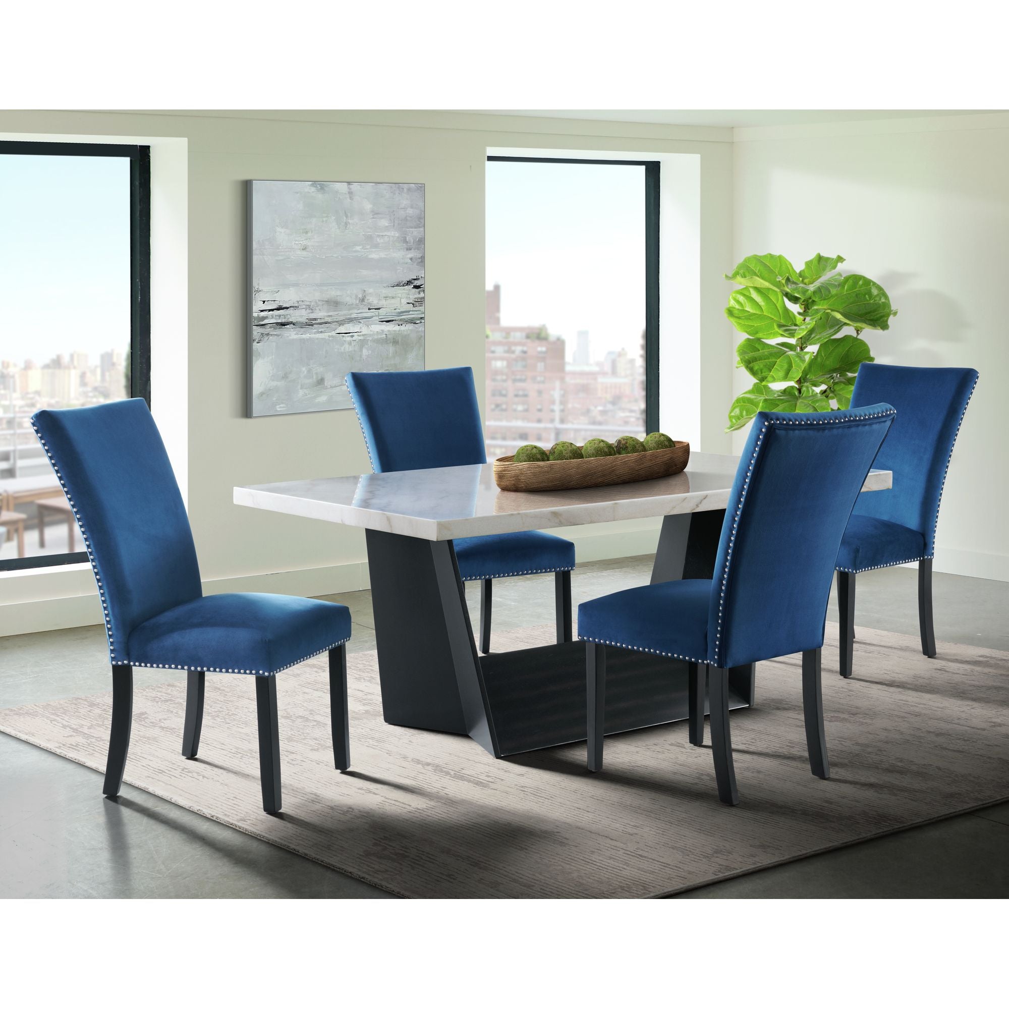 Beckley-Dining-Table-in-White-Marble-Top