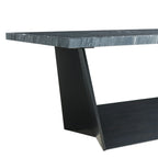 Beckley-5PC-Dining-Set-in-Dark---Table-&-Four-Meridian-Grey-Chairs