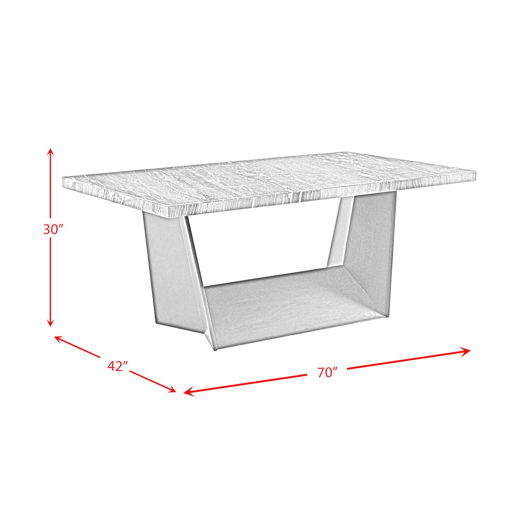 Beckley-5PC-Dining-Set-in-White---Table-&-Four-Meridian-Grey-Chairs