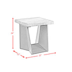 Beckley-End-Table-Complete--in-White-Marble-Top