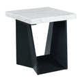 Beckley-End-Table-Complete--in-White-Marble-Top