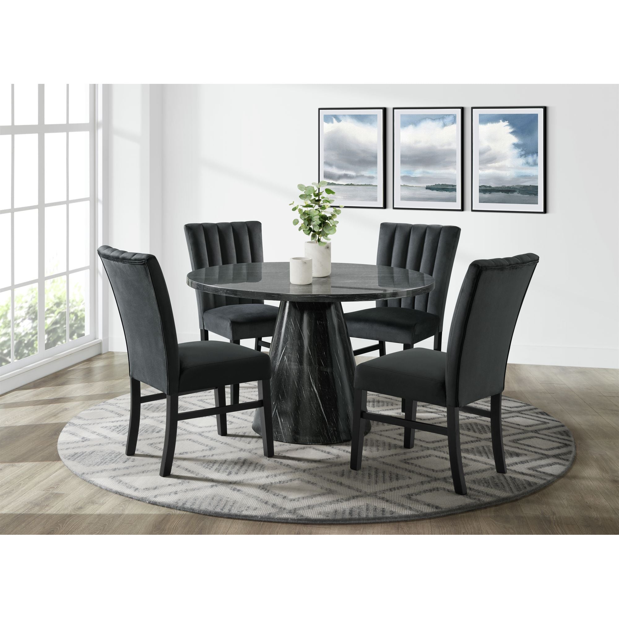 Bellini-Round-Dining-Table-Complete-in-Grey
