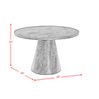 Bellini-5PC-Dining-Set-in-White-Round-Table-&-Four-Navy-Blue-Velvet-Chairs