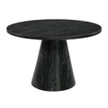 Bellini-5PC-Dining-Set-in-Grey-Round-Table-&-Four-Black-Velvet-Chairs