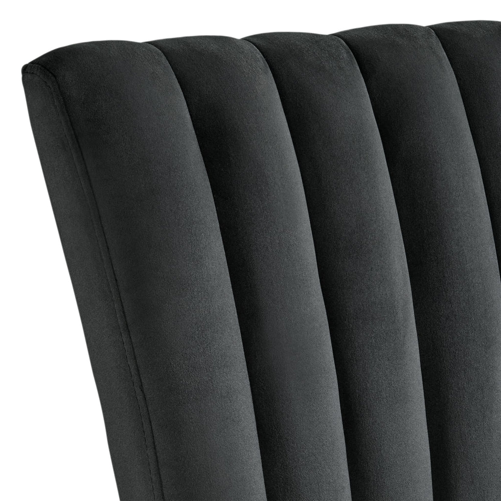 Bellini-5PC-Dining-Set-in-White-Rectangle-Table-&-Four-Black-Velvet-Chairs