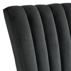Bellini-5PC-Dining-Set-in-White-Rectangle-Table-&-Four-Black-Velvet-Chairs