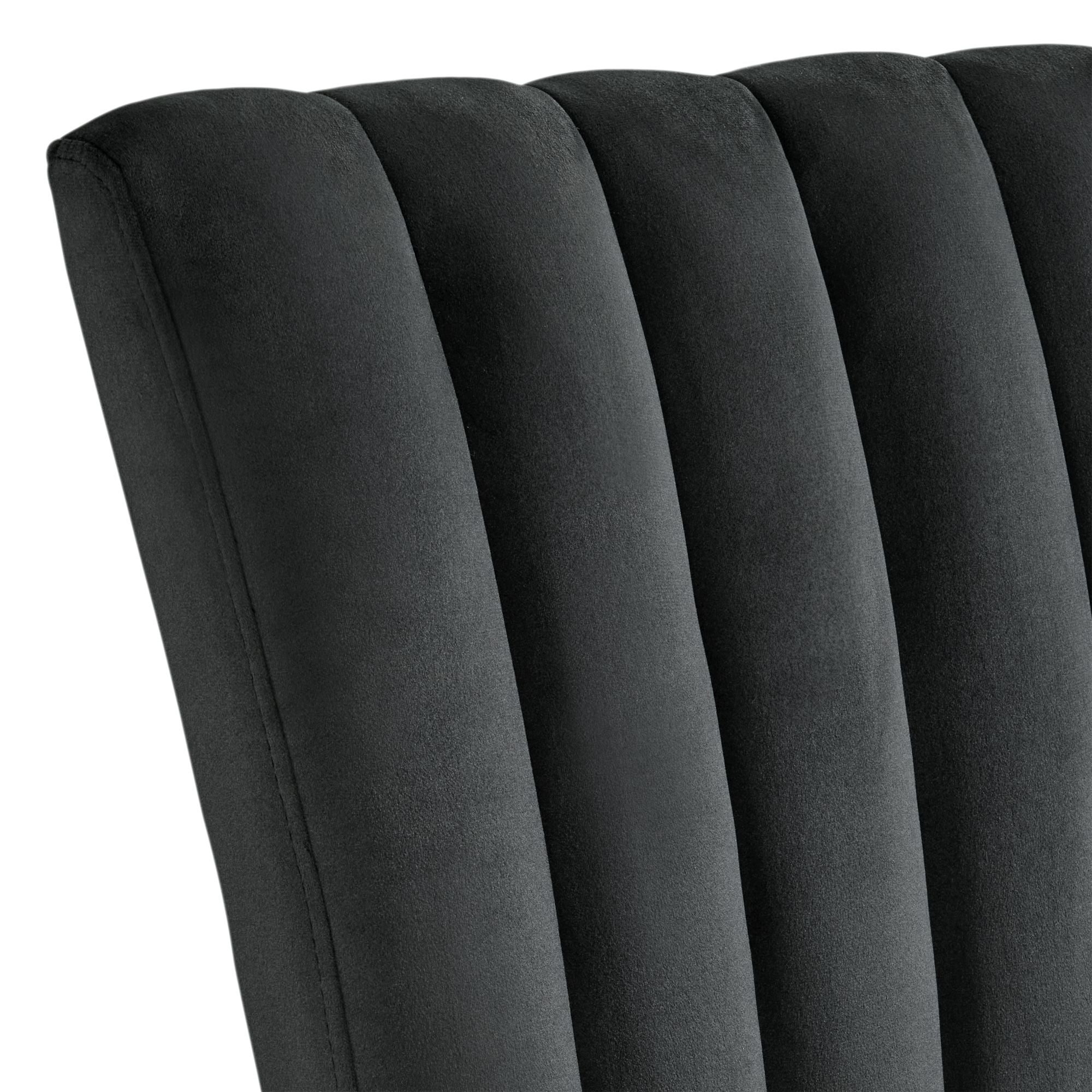 Bellini-5PC-Dining-Set-in-White-Rectangle-Table-&-Four-Black-Velvet-Chairs