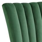 Bellini-5PC-Dining-Set-in-White-Rectangle-Table-&-Four-Emerald-Velvet-Chairs